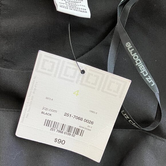 Liz Claiborne Black Layered Size 4 Mini Dress NWT - Picture 5 of 8